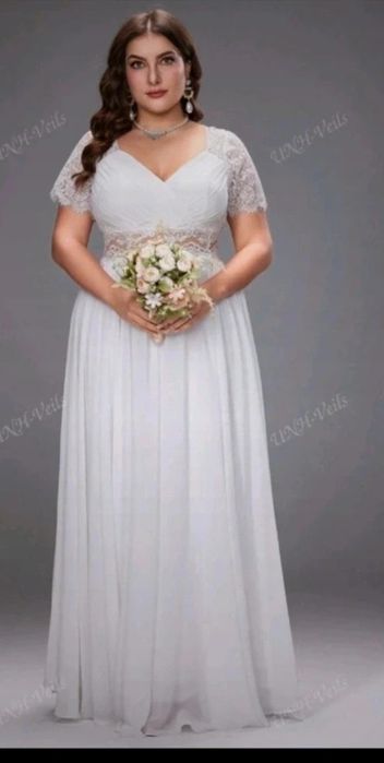 Sukienka szlubna plus size 5XL