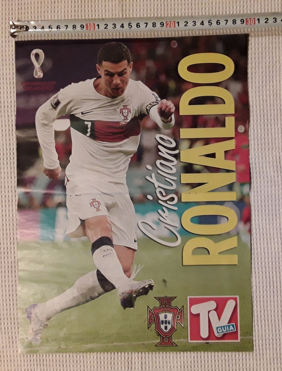 Poster Cristiano Ronaldo, Selecção Nacional, Qatar 2022, portes grátis