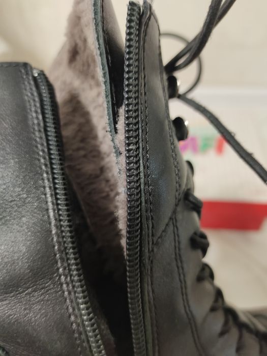 Кожанные зимние ботинки сапоги K.Pafi