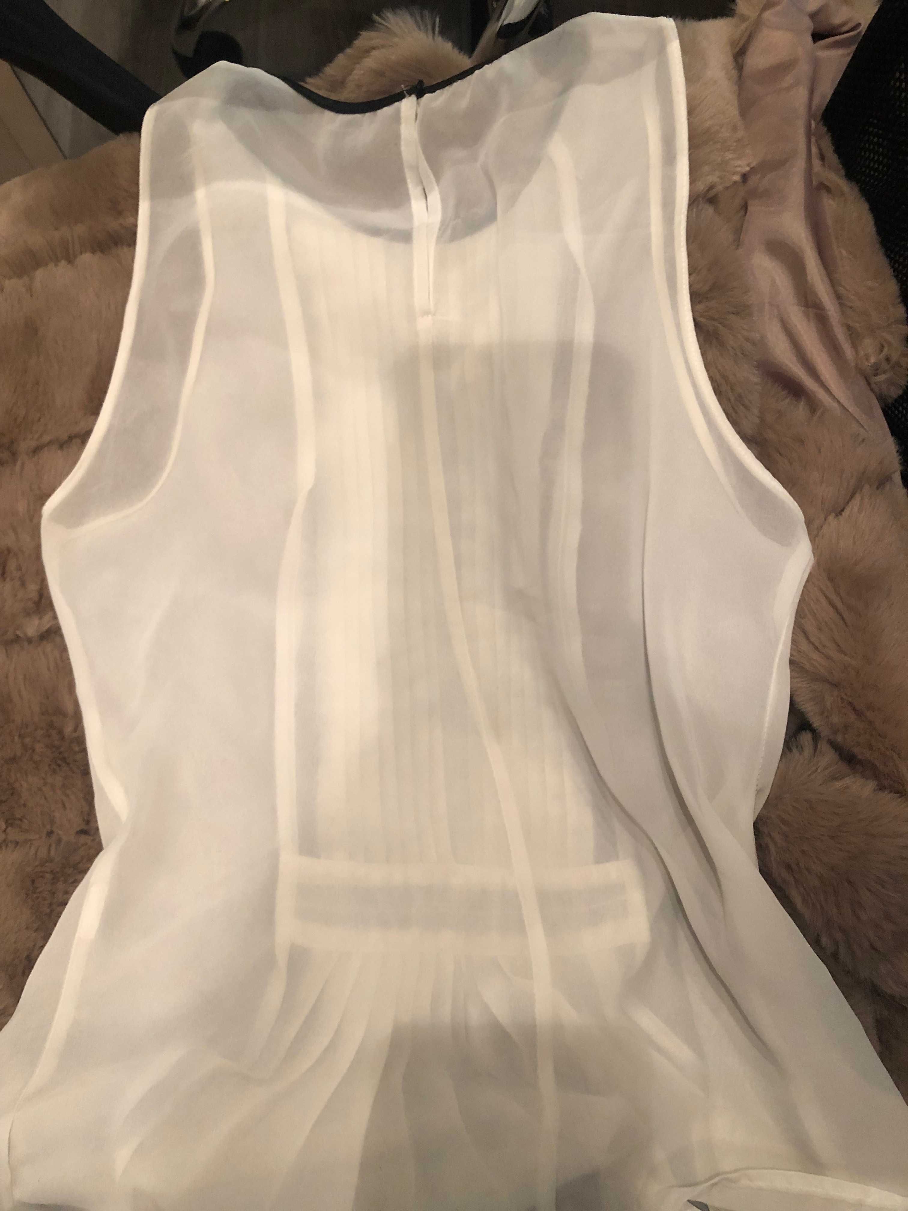 Biała bluzka Zara Trafaluc rozmiar S