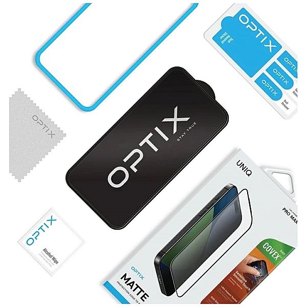 Szkło hartowane UNIQ Optix Matte na iPhone 17 Pro Max - matowe