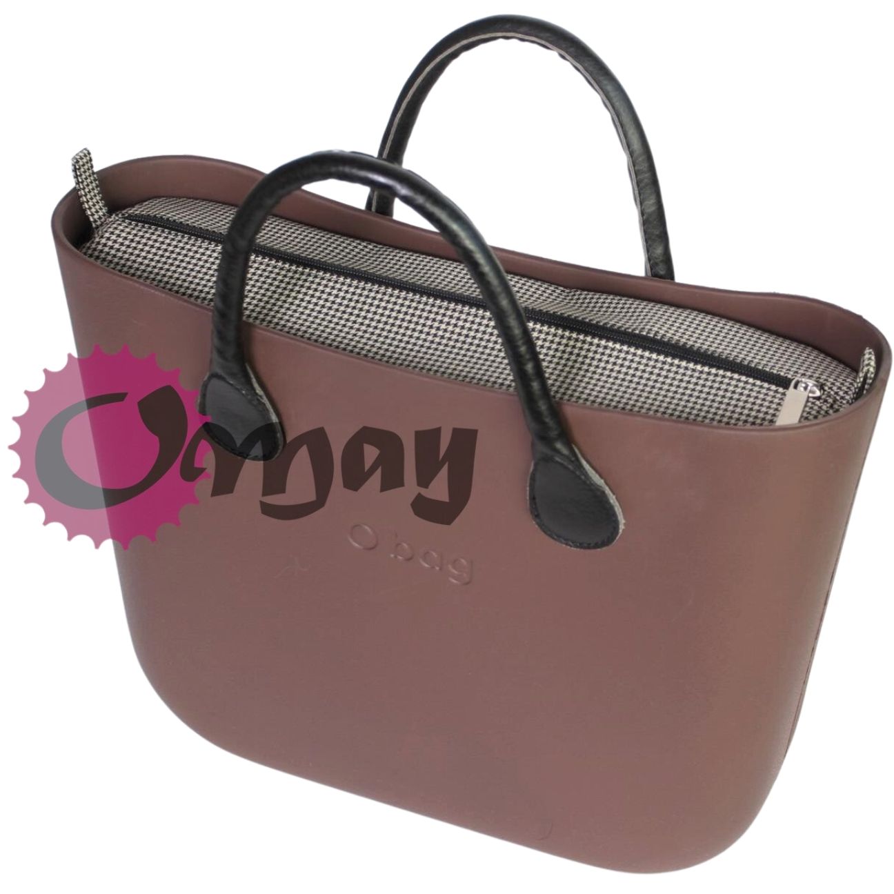organizer do OBAG STANDARD pepitka czarna piaskowa 2 kieszenie OMAY
