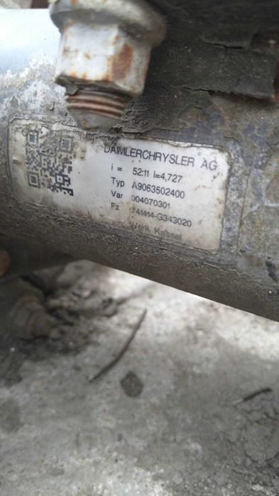 Eixo diferencial tras Mercedes Sprinter(W906.) Ref. 51:10,52:11,48:11.