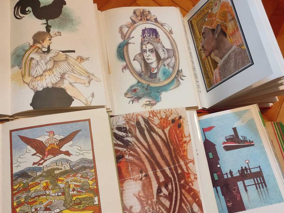 Zestaw 10 bajek PRL, ksiazki dla dzieci 1970-80 z Czechosłowacji