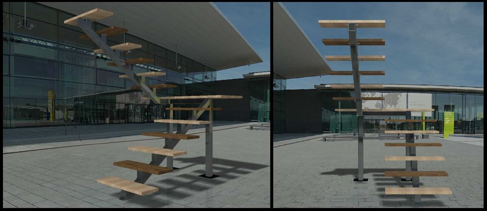 Макеты конструкционные лестниц