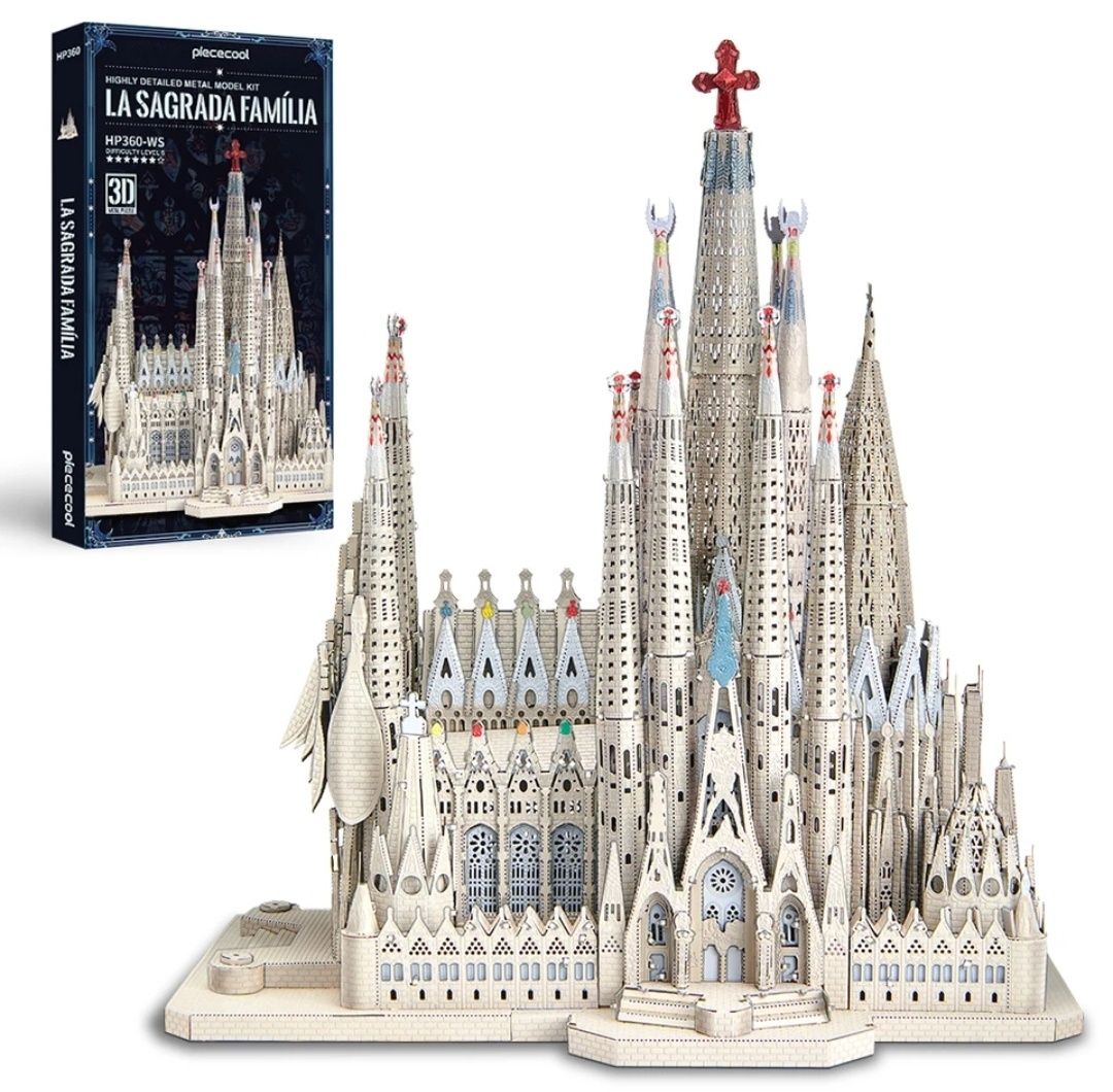 Конструктор металлический 3D пазл Храм La Sagrada Familia Барселона