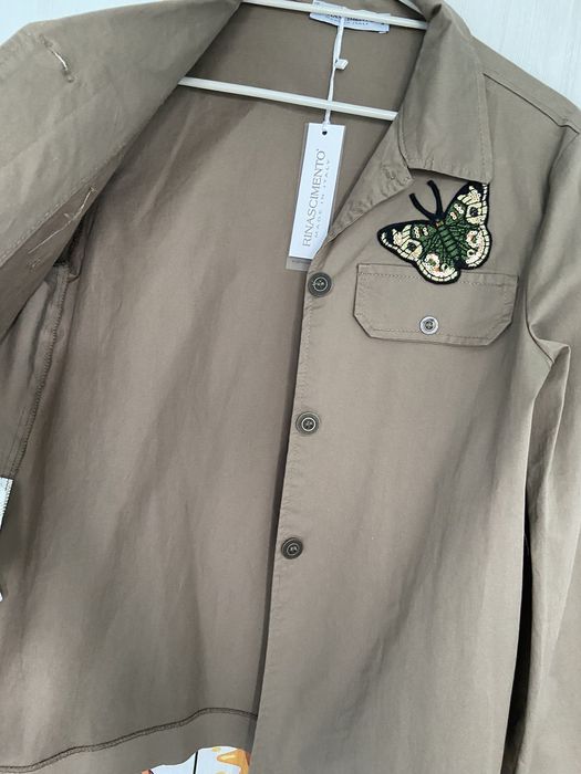 Nowa lekka kurtka khaki Ninascimento włoska roz S