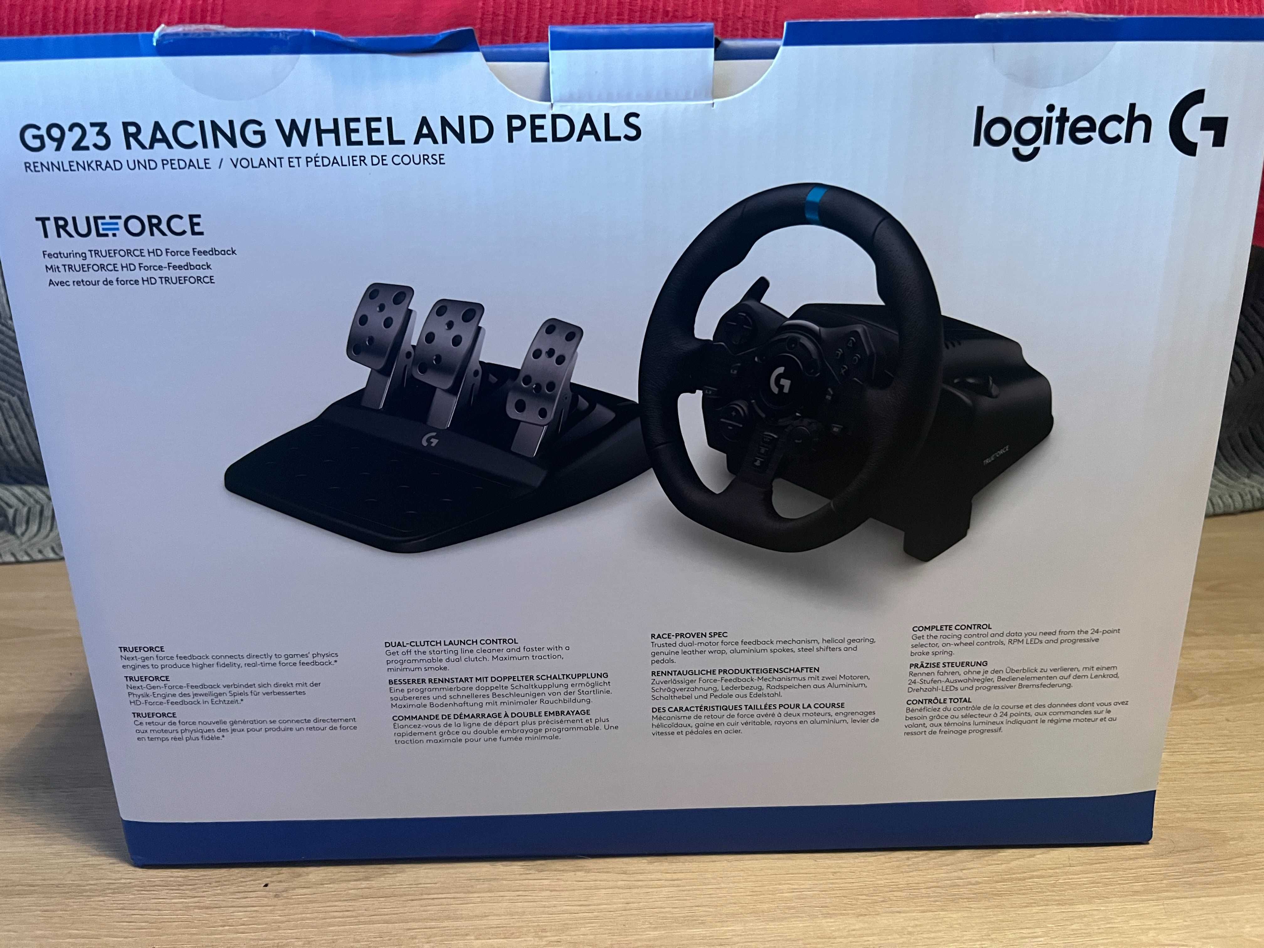 Logitech G923 PS4/PS5/PC — Como novo + Caixa + recibo com garantia