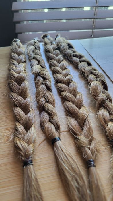 Włosy dziewicze, słowiańskie, blond 30cm