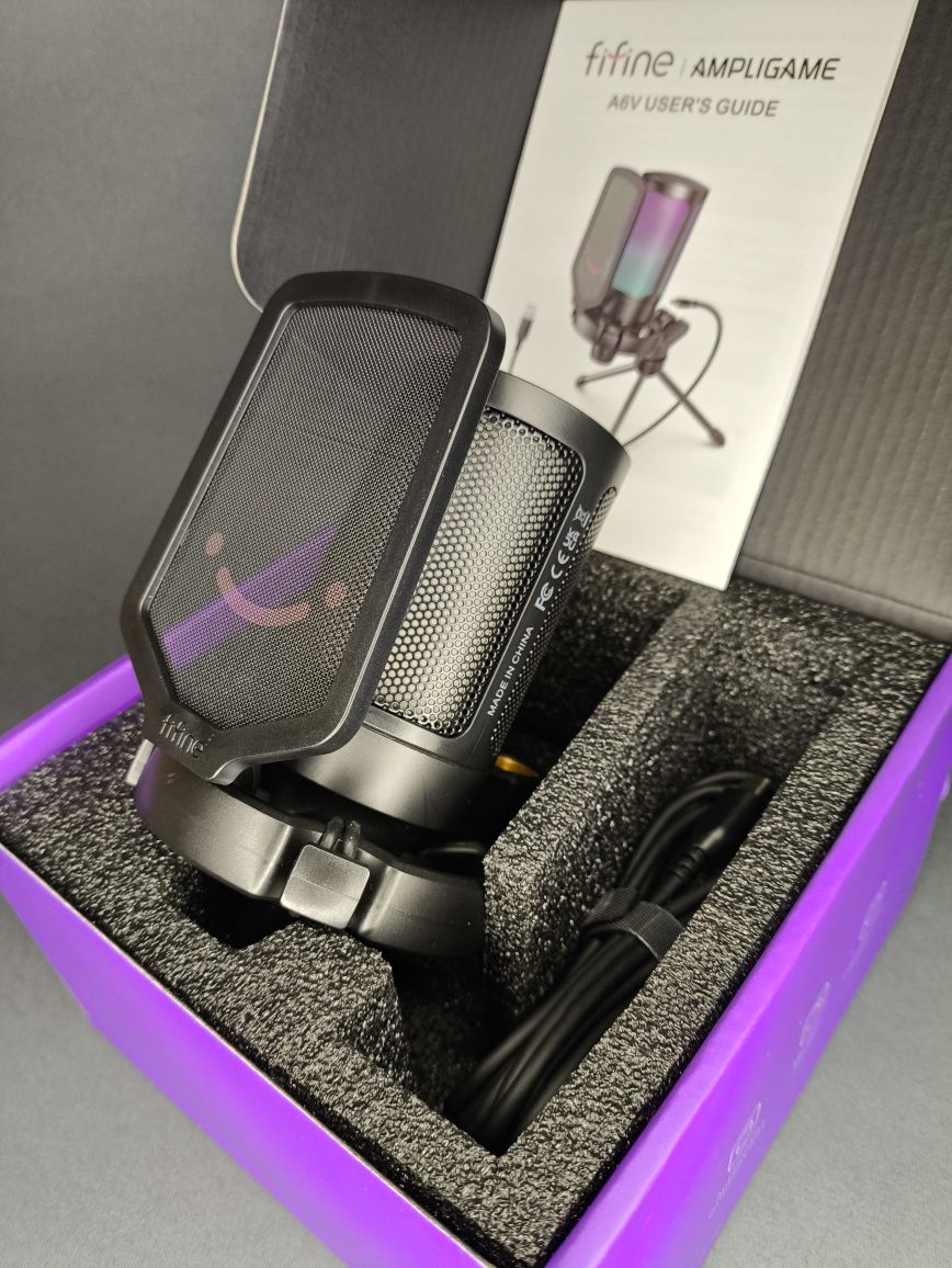 ‼️Fifine A6V Ampligame - конденсаторний USB мікрофон для ПК + гарантія