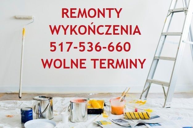 Remonty i wykończenia Malowanie gładzie rozbiórki glazurnik wywóz gruz