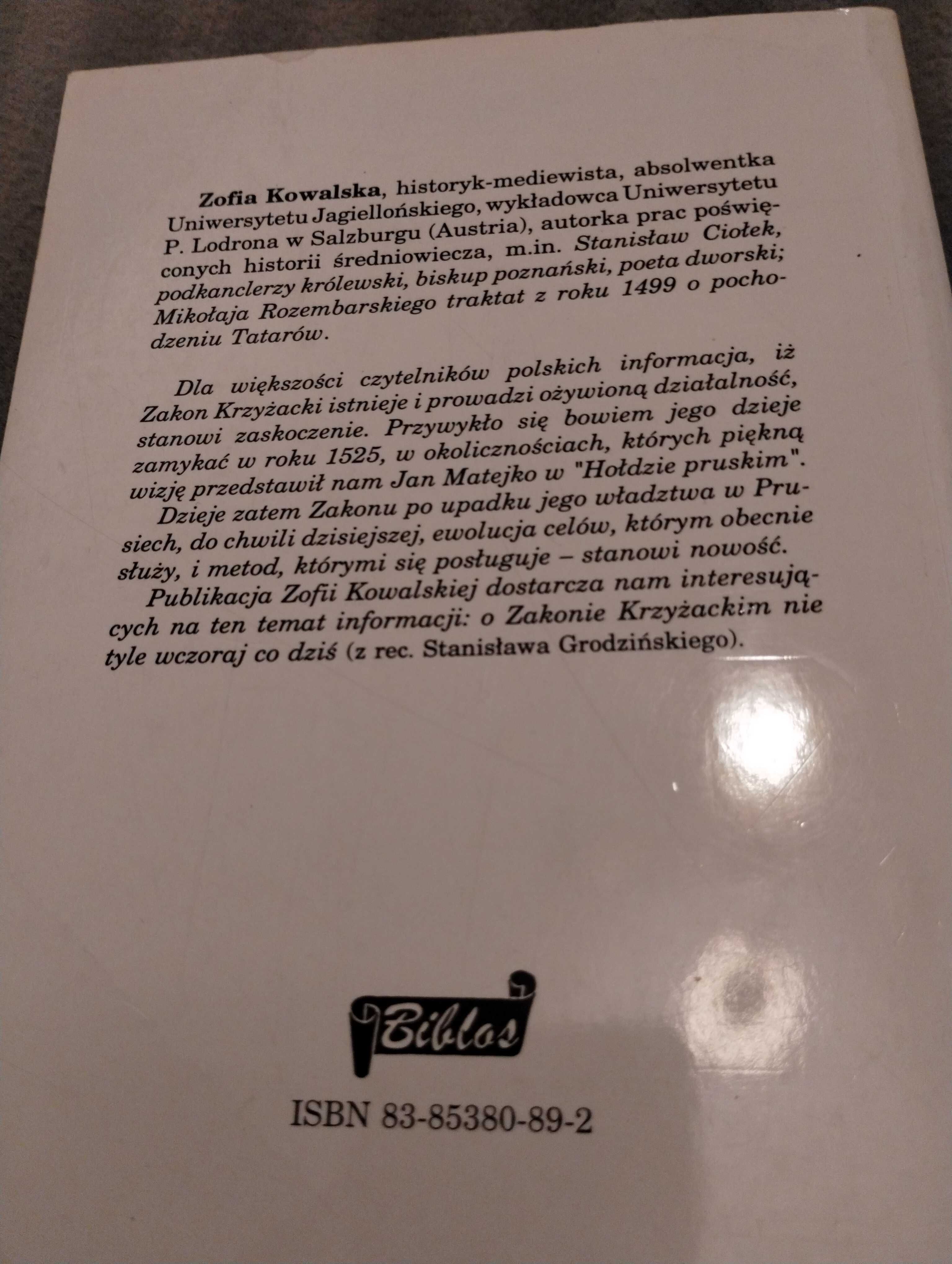 Zofia kowalska - Krzyżacy w innym świetle