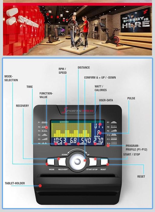 Bicicleta estática Smart SPORTSTECH ESX 500 Ergometer