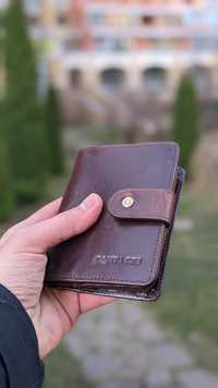 Гаманець шкіряний, портмоне, з натуральної шкіри, чоловічий гаманець