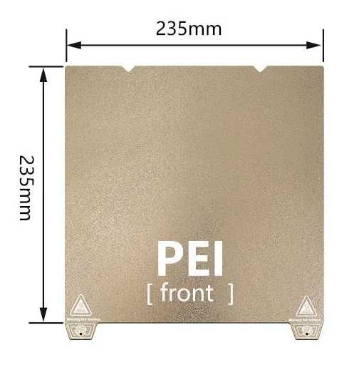 PEI підкладка для ЗD принтерів Creality K1, Ender3 V3-SE, S1 Pro