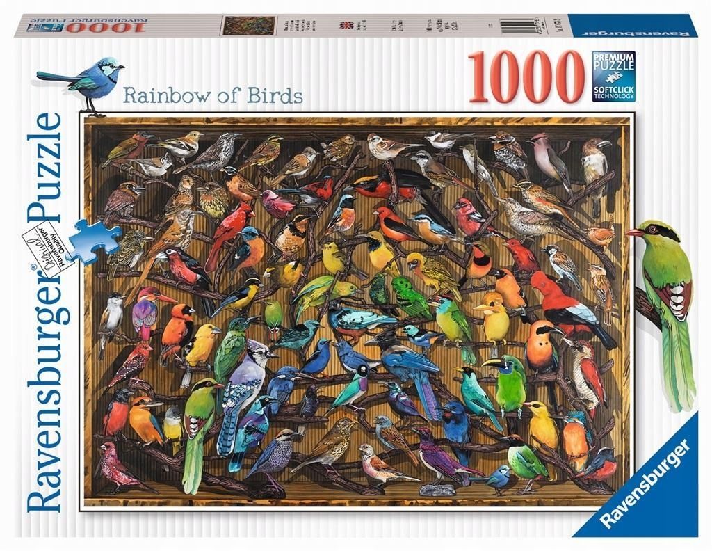 Puzzle 1000 Świat Ptaków, Ravensburger