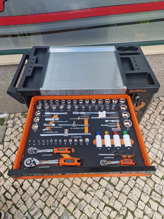 Carrinho de ferramenta de 7 gavetas 6 completas novo