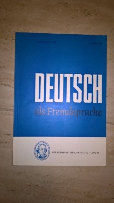 Książka Deutsch Als Fremdsprache - 1988 Herausgeber: Herder-Institut