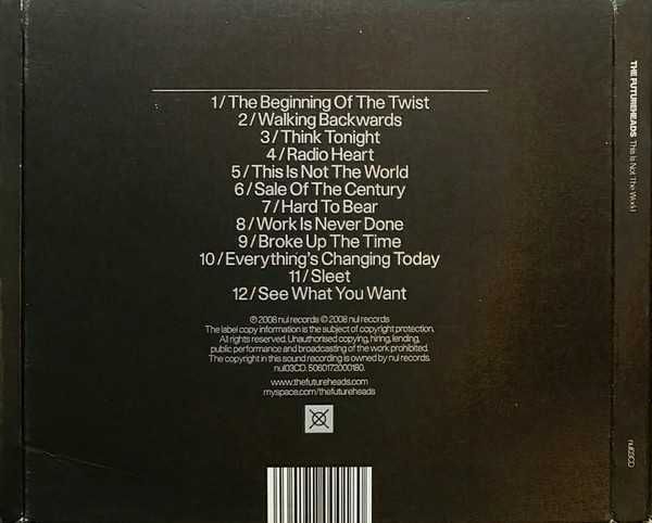 FUTUREHEADS cd This Is Not The World      indie rock