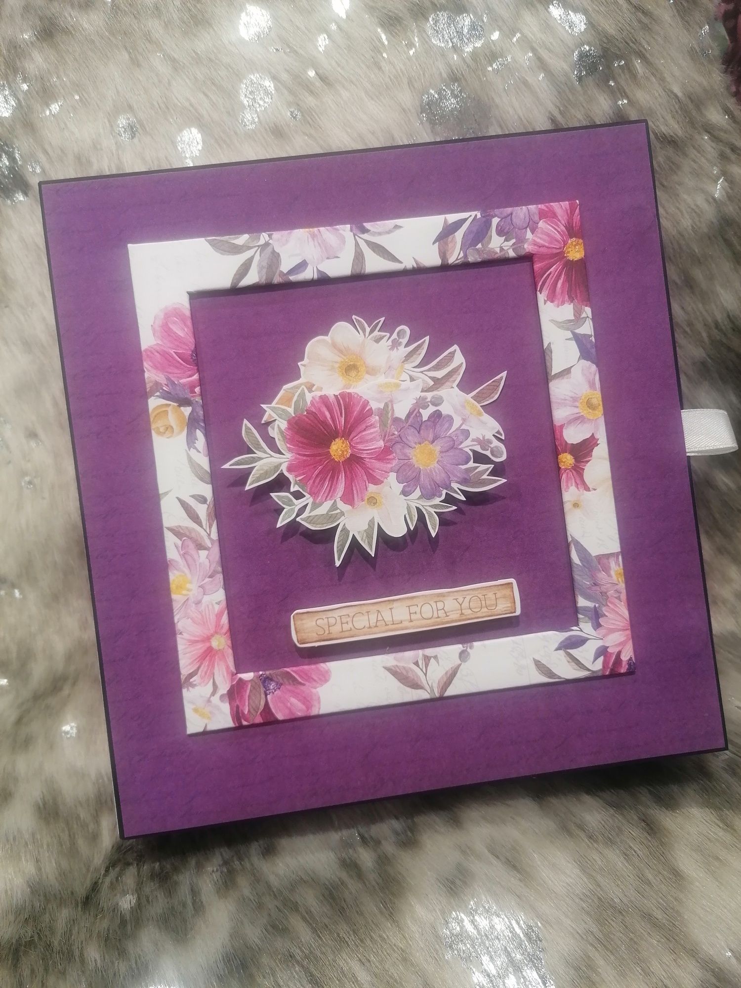 Album na zdjęcia z kartką diy