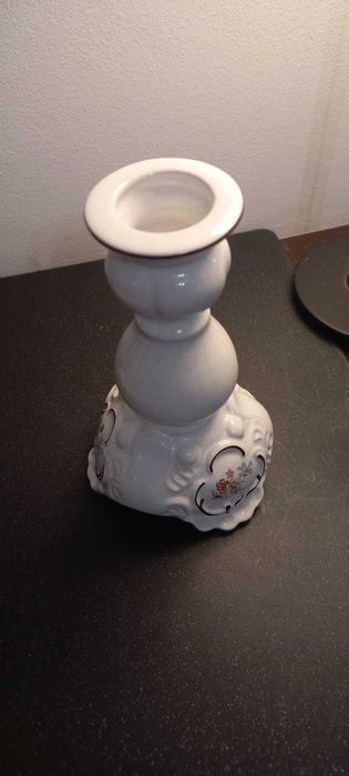 Świecznik z porcelany PRL