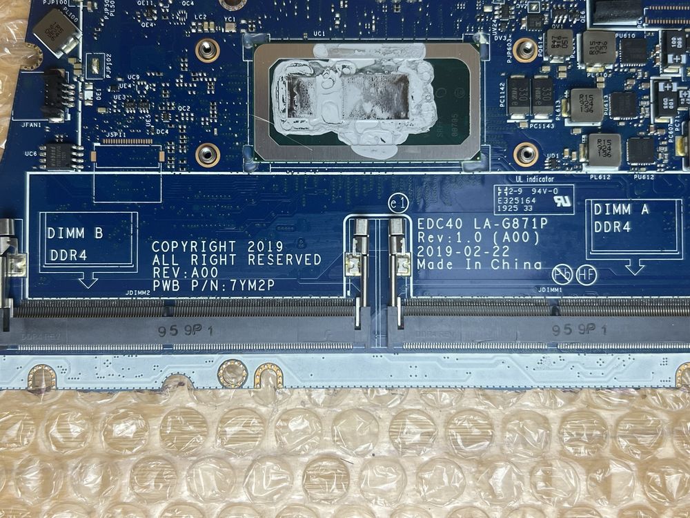 Материнська плата для ноутбука Dell Latitude 7400 i5-8265U