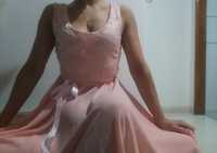 Vestido com cauda