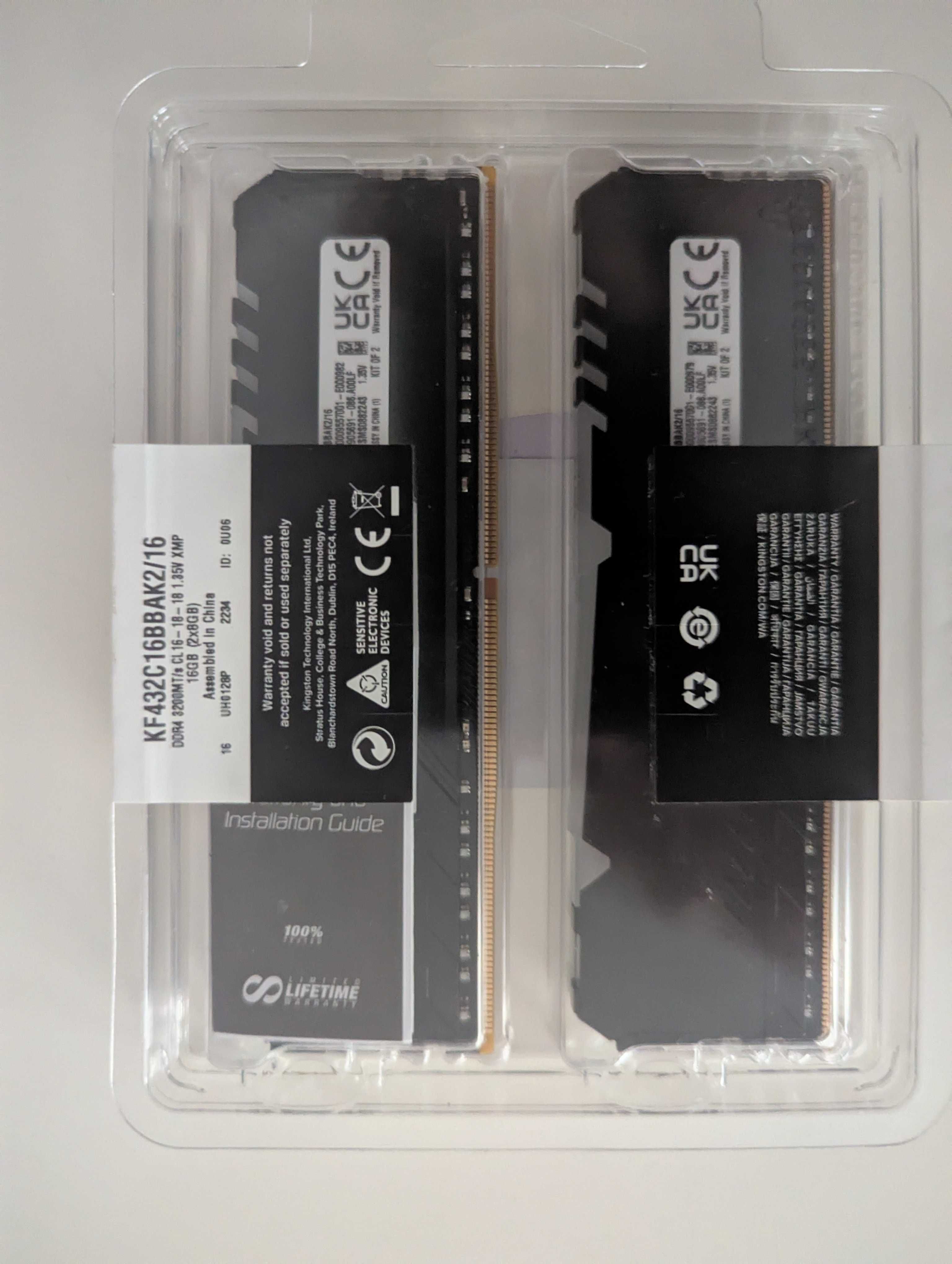 Kingston fury 16Gb 3200Mt RGB nowe