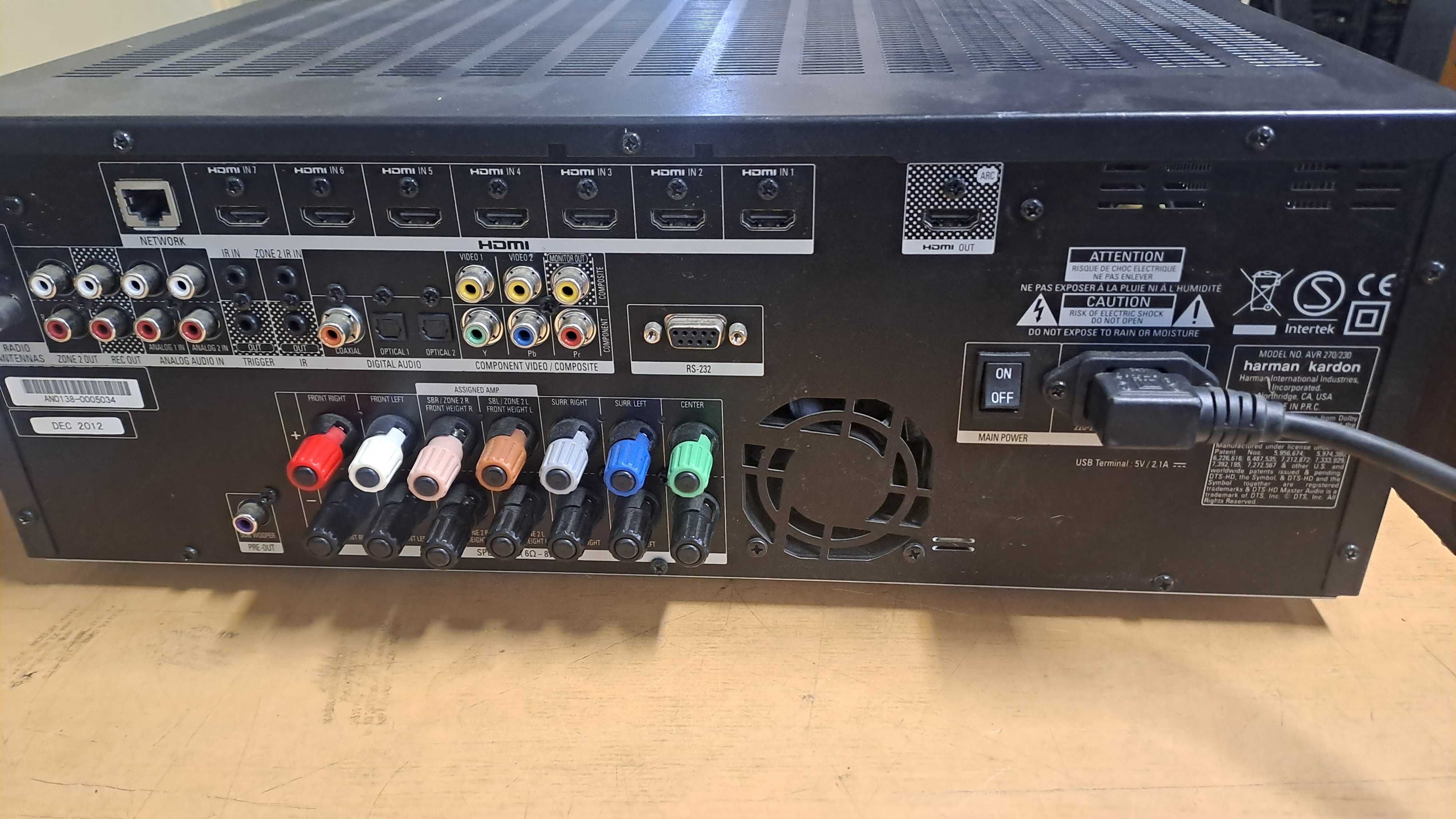 Sprzedam amplituner Harman Kardon AVR-270/230 Kino domowe