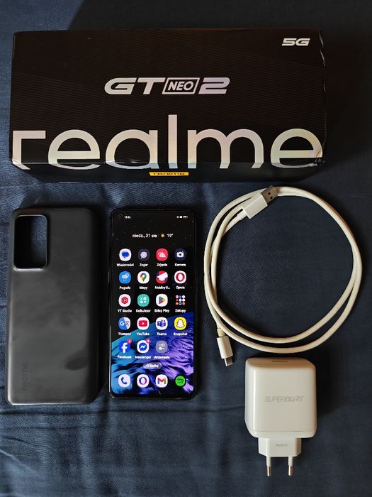 Smartfon Realme GT Neo 2 5G + Ładowarka SuperVOOC 65W (Oryginał)