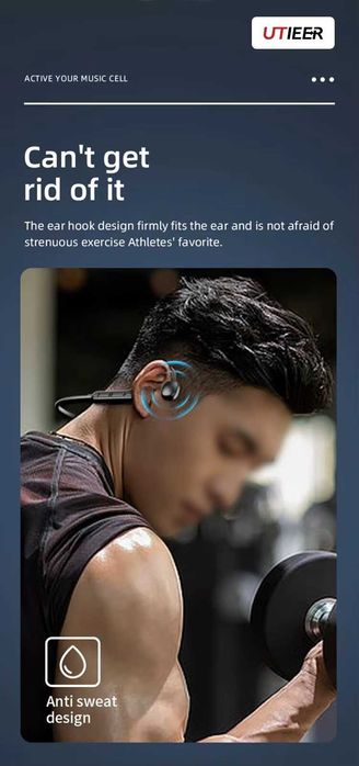 Headphones de condução óssea novos