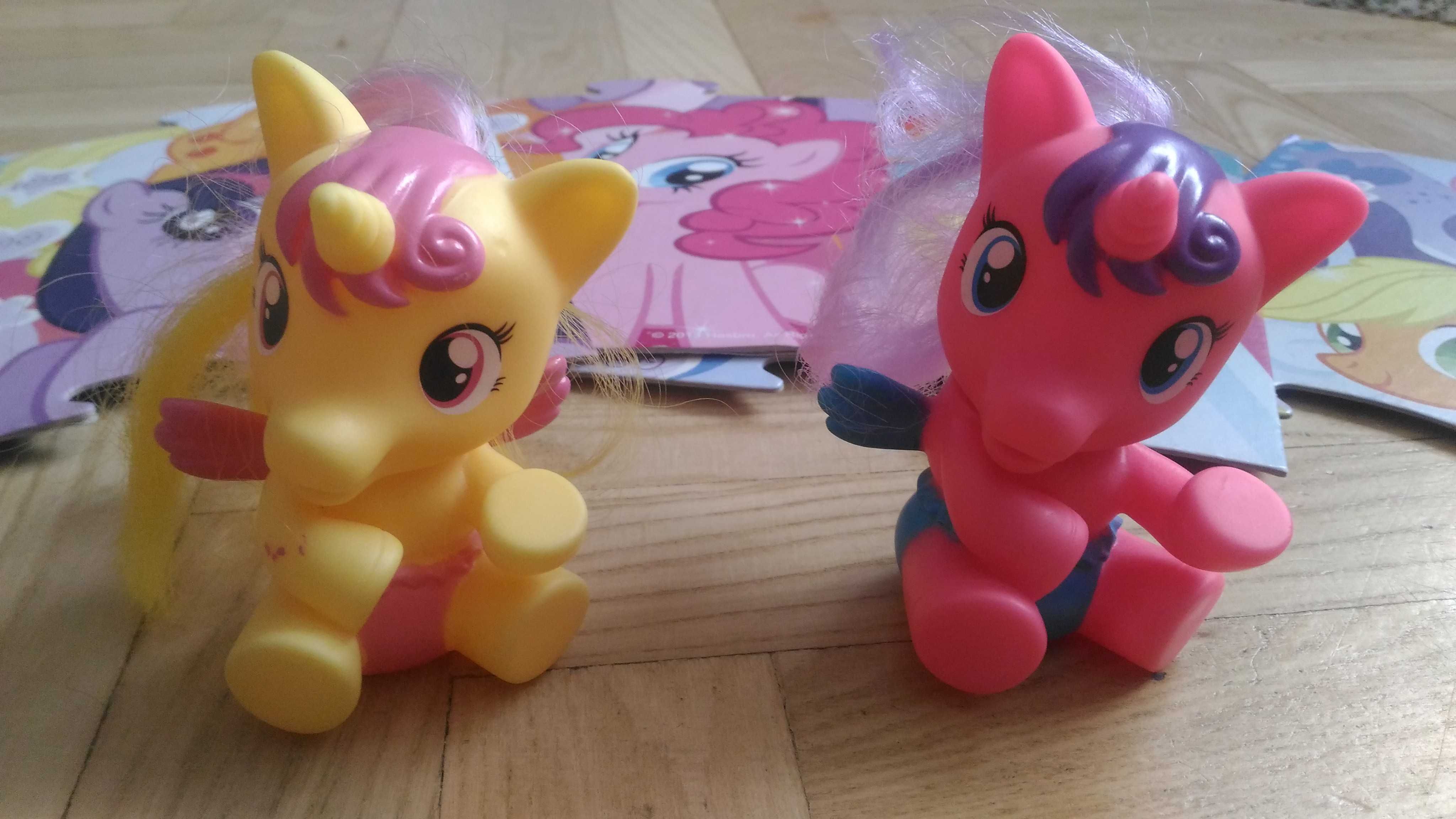 2 kucyki jednorożce do czesania kule niespodzianki + miarka wzrostu