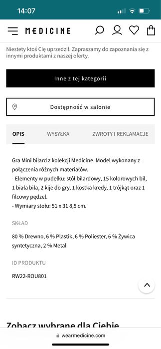 Bilard Mini stół bilardowy medicine stół do bilarda