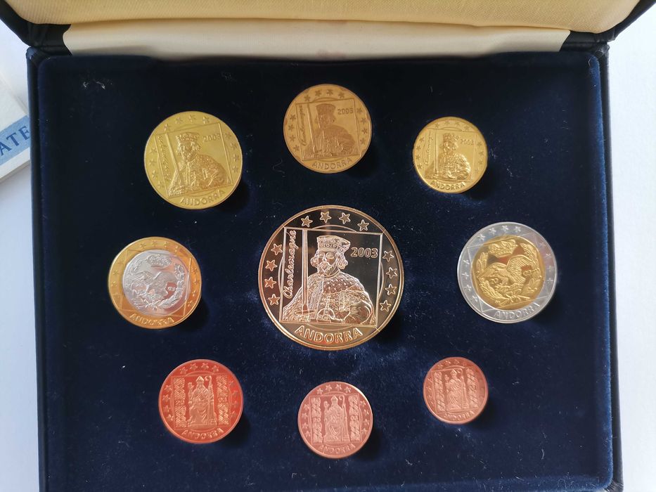 Set Conjunto Prueba Proba Essai Pattern - Andorra 2003 Proof