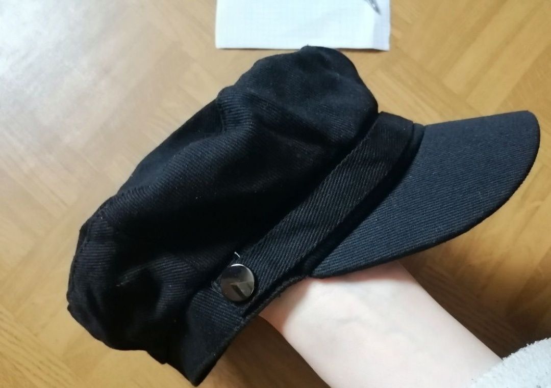 NOWA retro czapka Baker boy Bosmanka Kaszkiet Beret Z daszkiem RESERVE