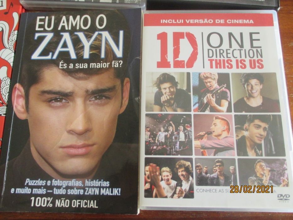 Dvd's e livros de Justin Bieber/ One Direction/5 seconds of summer