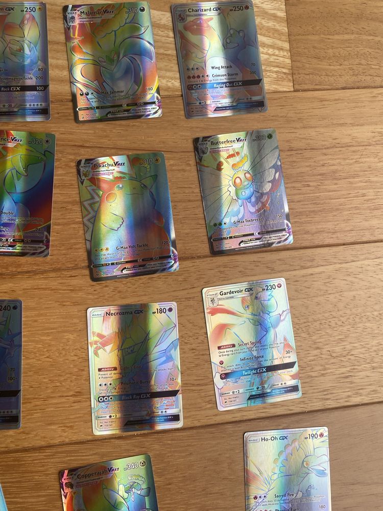 Cartas pokemon raibow