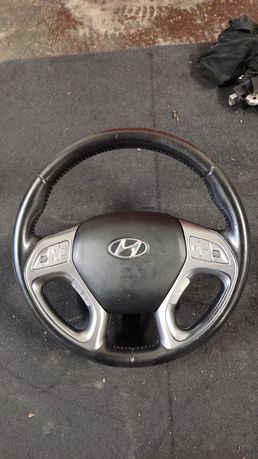 Kierownica skórzana multifunkcyjna airbag kierowcy Hyundai ix35