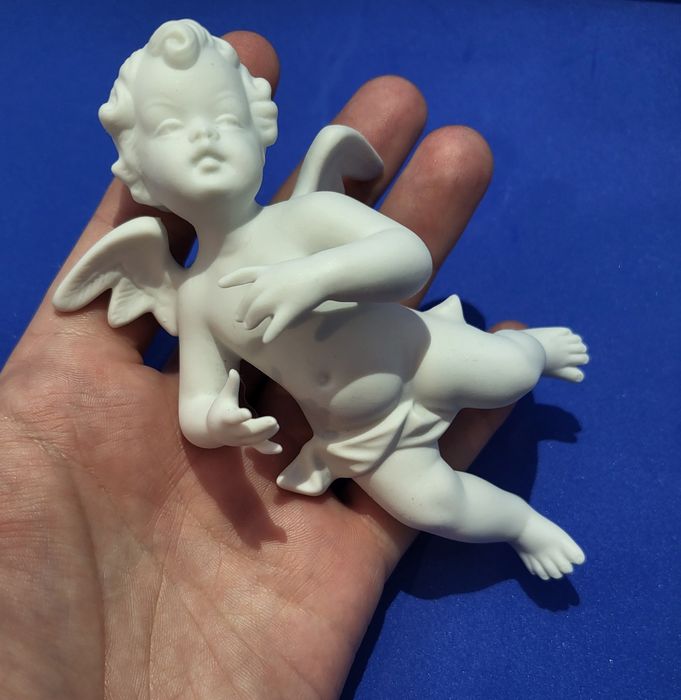 Рідкісна старовинна фарфорова статуетка фігурка ангел weimar  meissen
