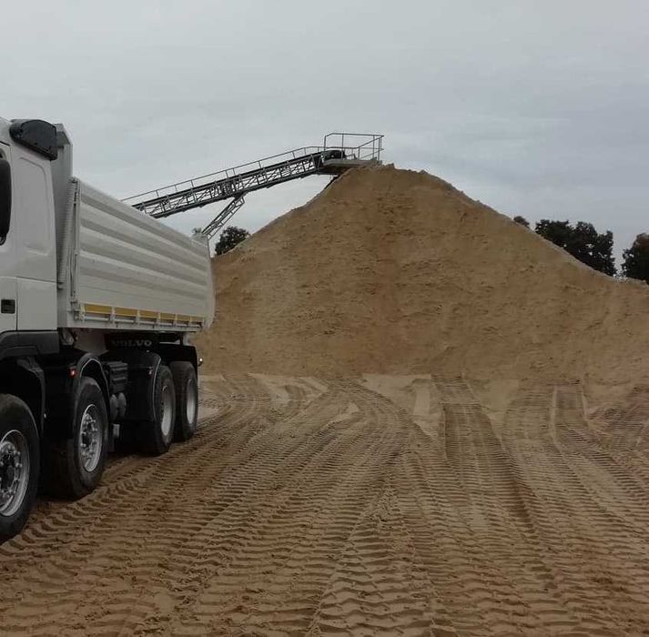 Piasek na zasyp fundamentów, nasypy – transport 20t Szczecin