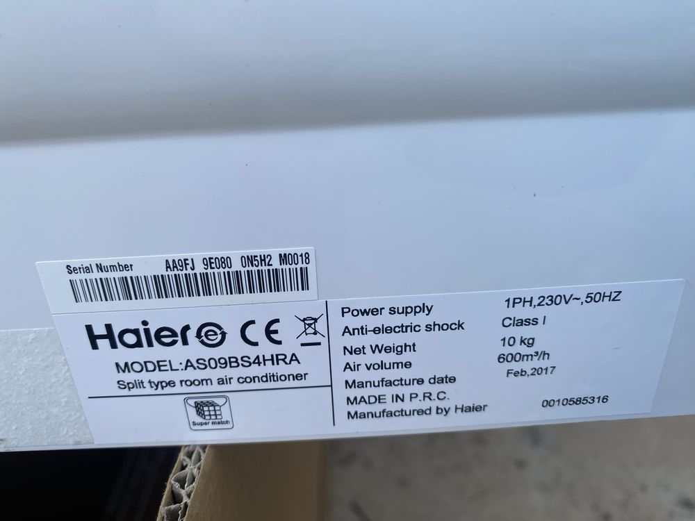 Conjunto Ar Cond Multisplit Haier 2x1