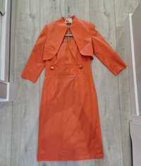 Garsonka sukienka pomarańczowa 38