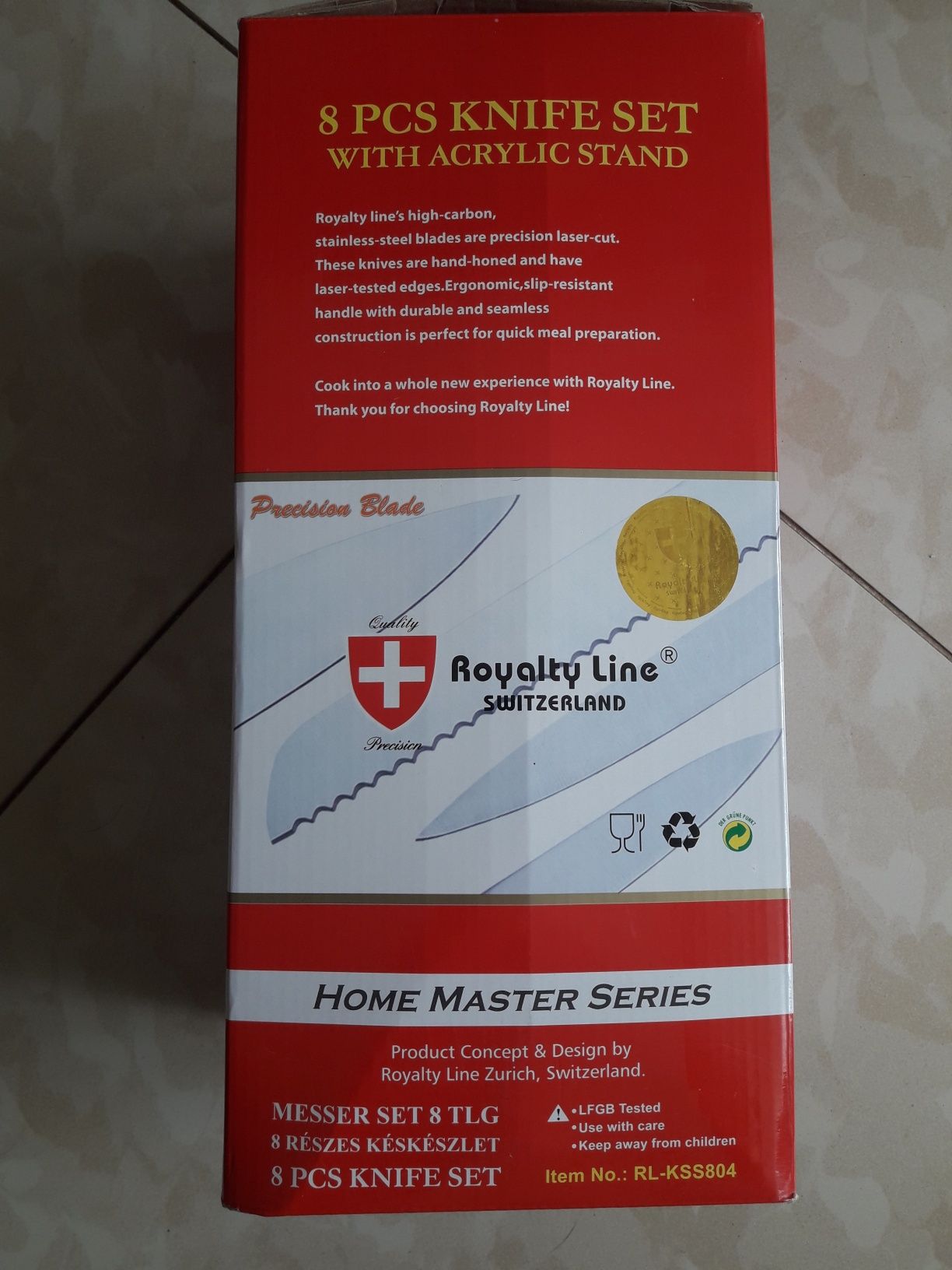 Набор ножей  из 8 предметов Royalty Line RL-KSS804 Switzerland