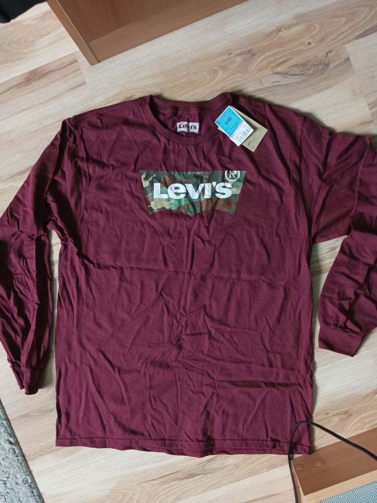 Bluza Levi's męska bordowa L, Levi Strauss nowa z metką