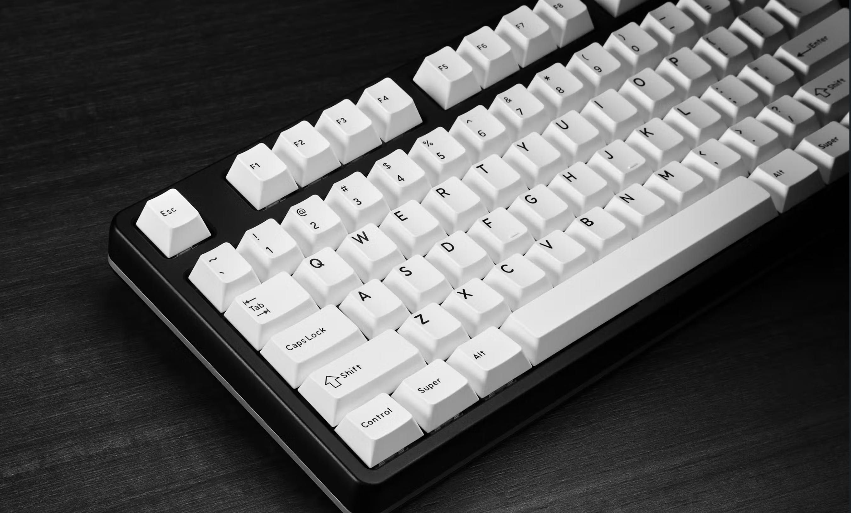 Набір кейкапів DROP DCX black on white + Mac set
