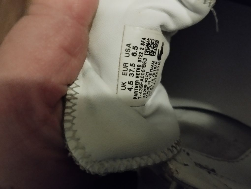 Sneakersy adidasy buty damskie Lacoste 37,5