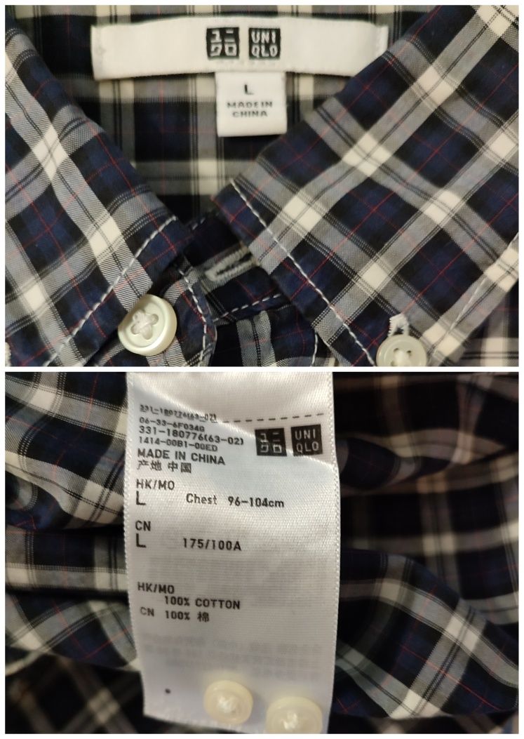 Сорочки, рубашки Uniqlo