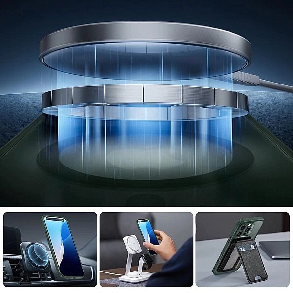 Etui ESR Classic Pro Set Halolock MagSafe na iPhone 16 Pro Max - zielo