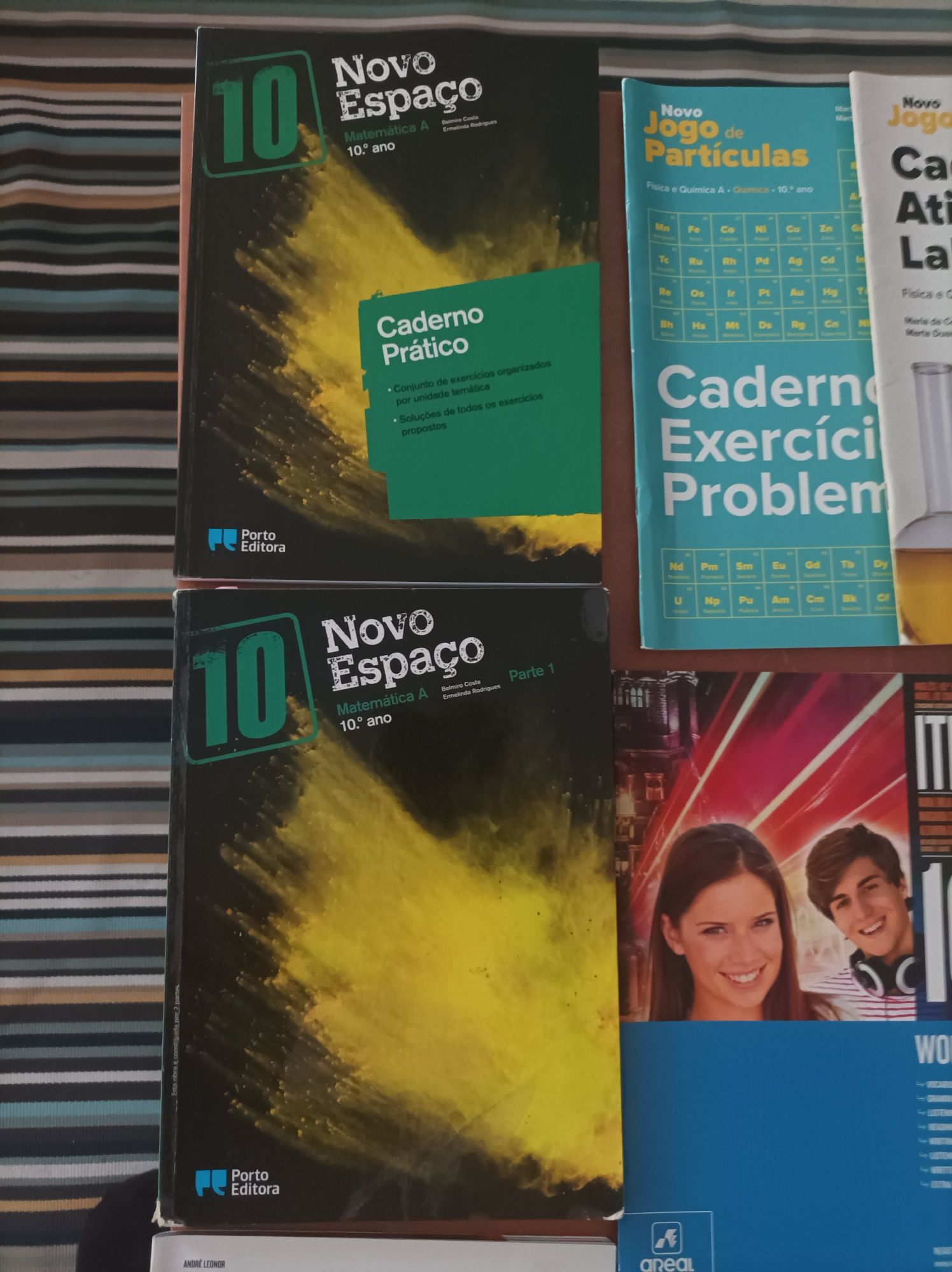 Manuais e cadernos de actividades 10 ano