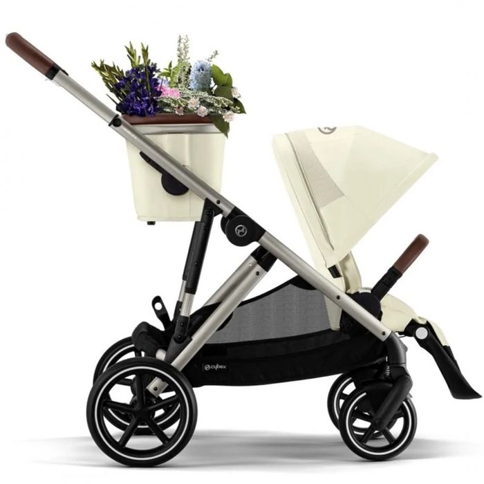 Cybex Gazelle S 2023 wózek dla bliźniąt rok po roku Seashell Beige beż